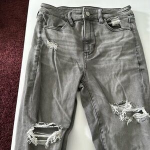 Light Grey Stretchy American Eagle Jeans